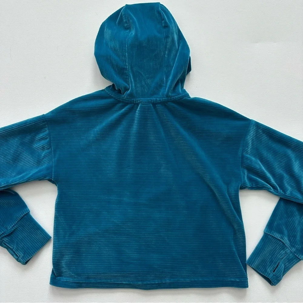 90 Degree By Reflex Turquoise Velour Set Size XS